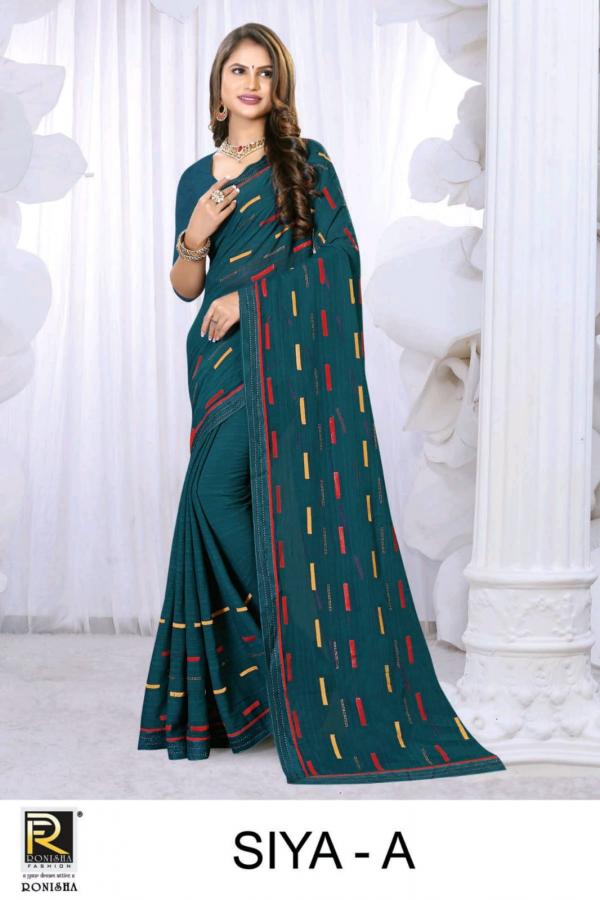 Ronisha Siya Daily Wear Silk Designer Saree Collection